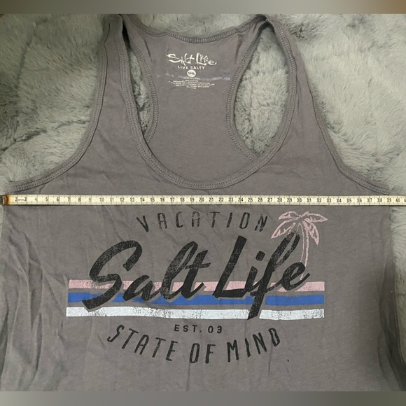 Salt Life Gray Tank - Picture 4 of 5
